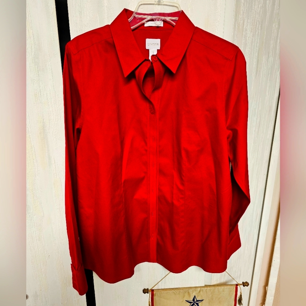 Chico's Vibrant Red Blouse